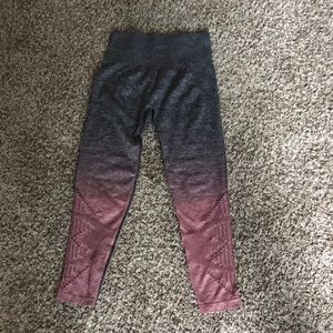 Small ombré eyelet PINK leggings